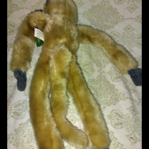 Wild Republic Plush Stuffed Spider Black Capuchin 17" Hanging Monkey Tan Gray. - Picture 8 of 8